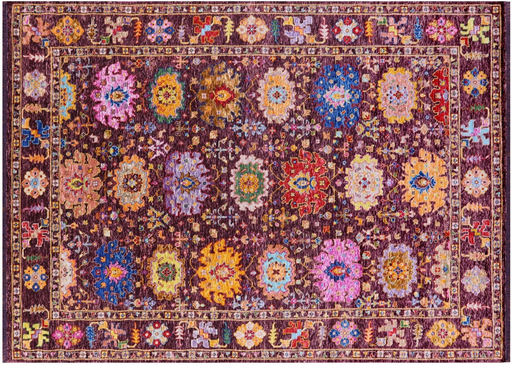 Turkish Oushak Hand-Knotted Wool Rug - Manhattan Rugs