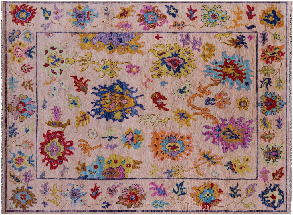 Hand Knotted Turkish Oushak Wool Rug - Manhattan Rugs