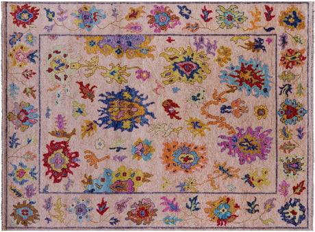 Hand Knotted Turkish Oushak Wool Rug - Manhattan Rugs