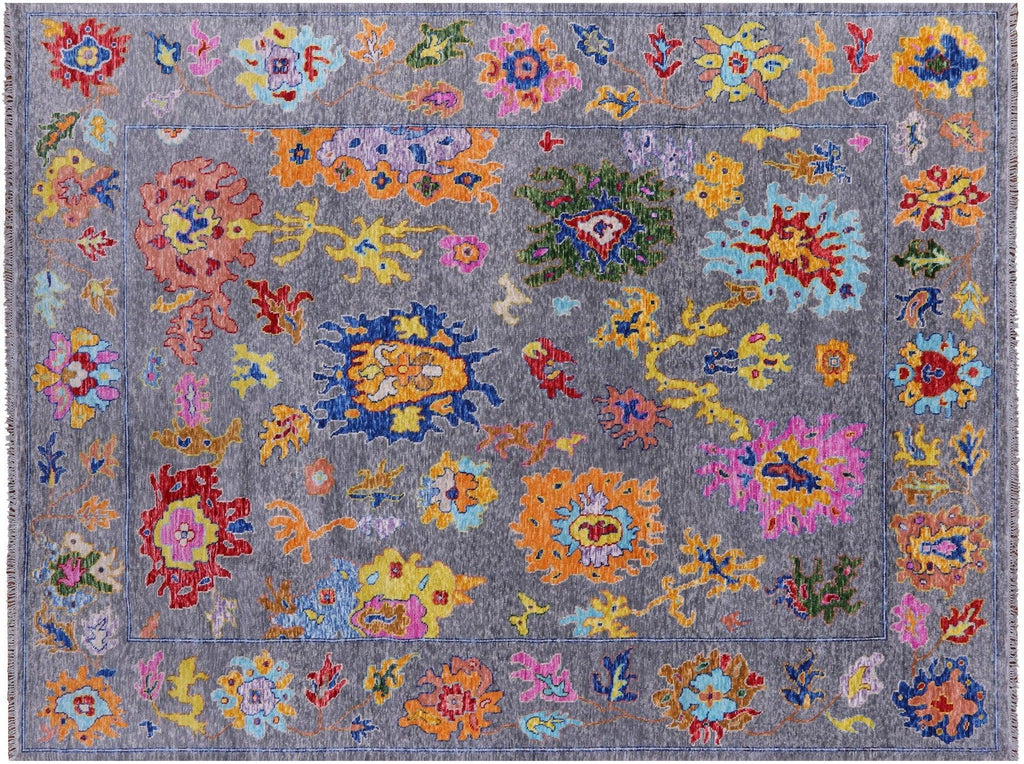 Turkish Oushak Hand-Knotted Wool Rug - Manhattan Rugs