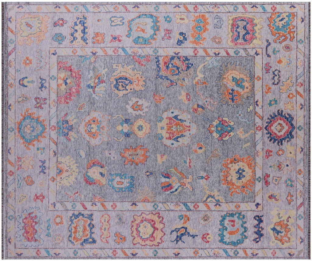 Turkish Oushak Hand-Knotted Wool Rug - Manhattan Rugs