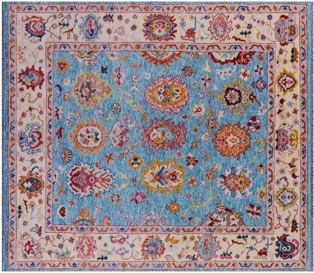 Turkish Oushak Hand Knotted Wool Rug - Manhattan Rugs