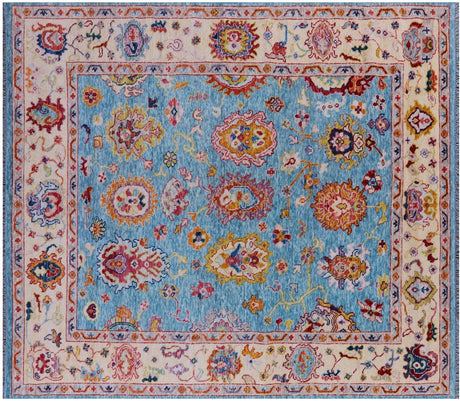 Turkish Oushak Hand Knotted Wool Rug - Manhattan Rugs