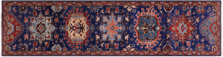 Runner Hand-Knotted Super Heriz Serapi Wool Rug - Manhattan Rugs
