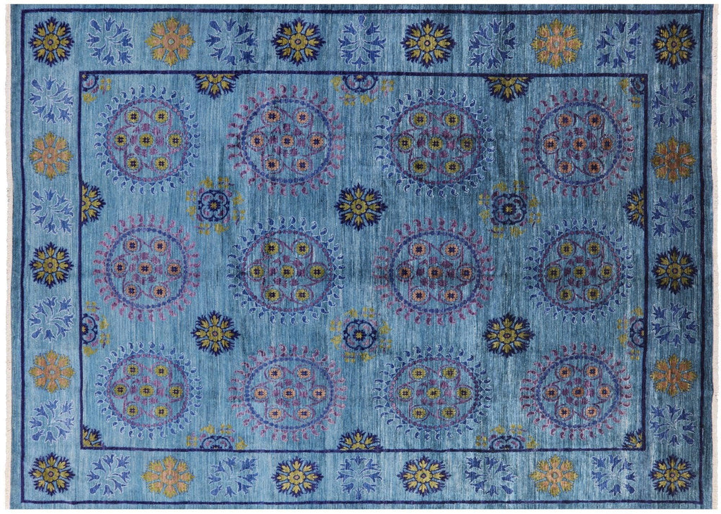 Hand Knotted William Morris Wool Rug - Manhattan Rugs