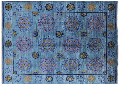 Hand Knotted William Morris Wool Rug - Manhattan Rugs