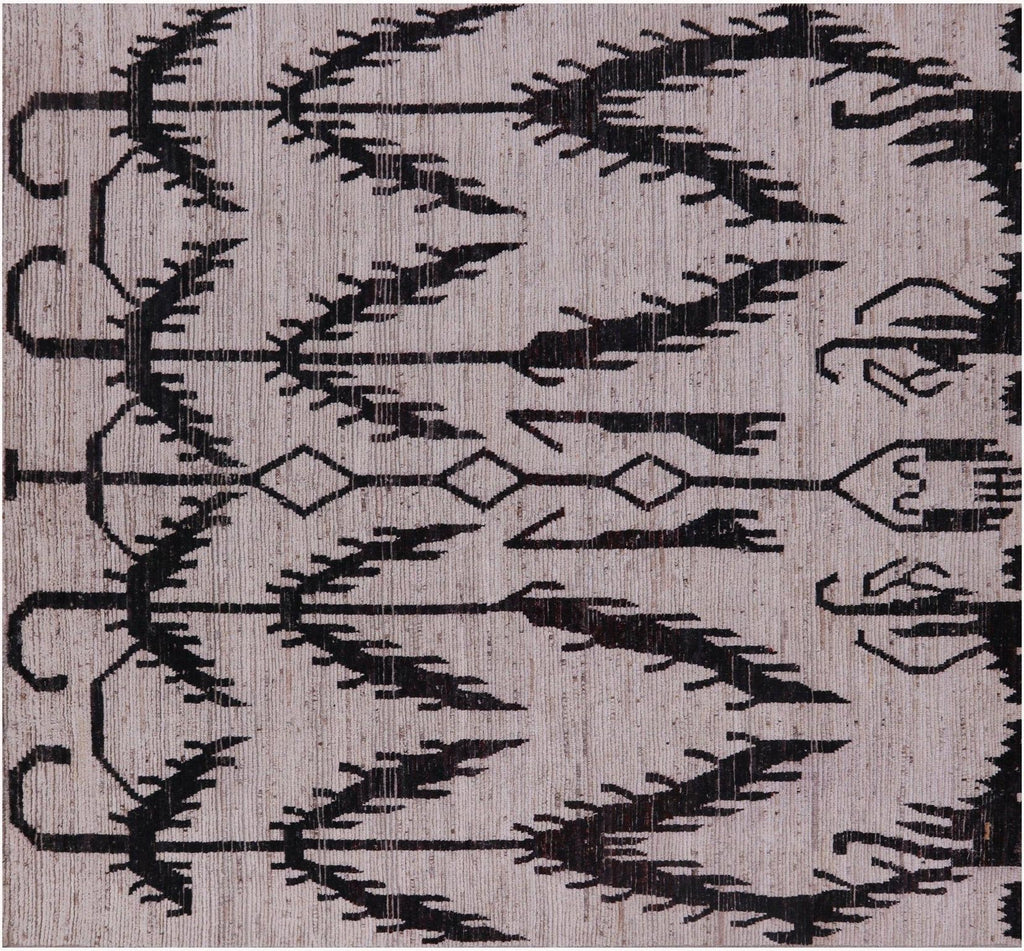 Square Moroccan Hand Knotted Wool On Wool Rug - Manhattan Rugs