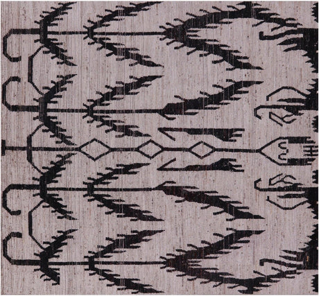 Square Moroccan Hand Knotted Wool On Wool Rug - Manhattan Rugs