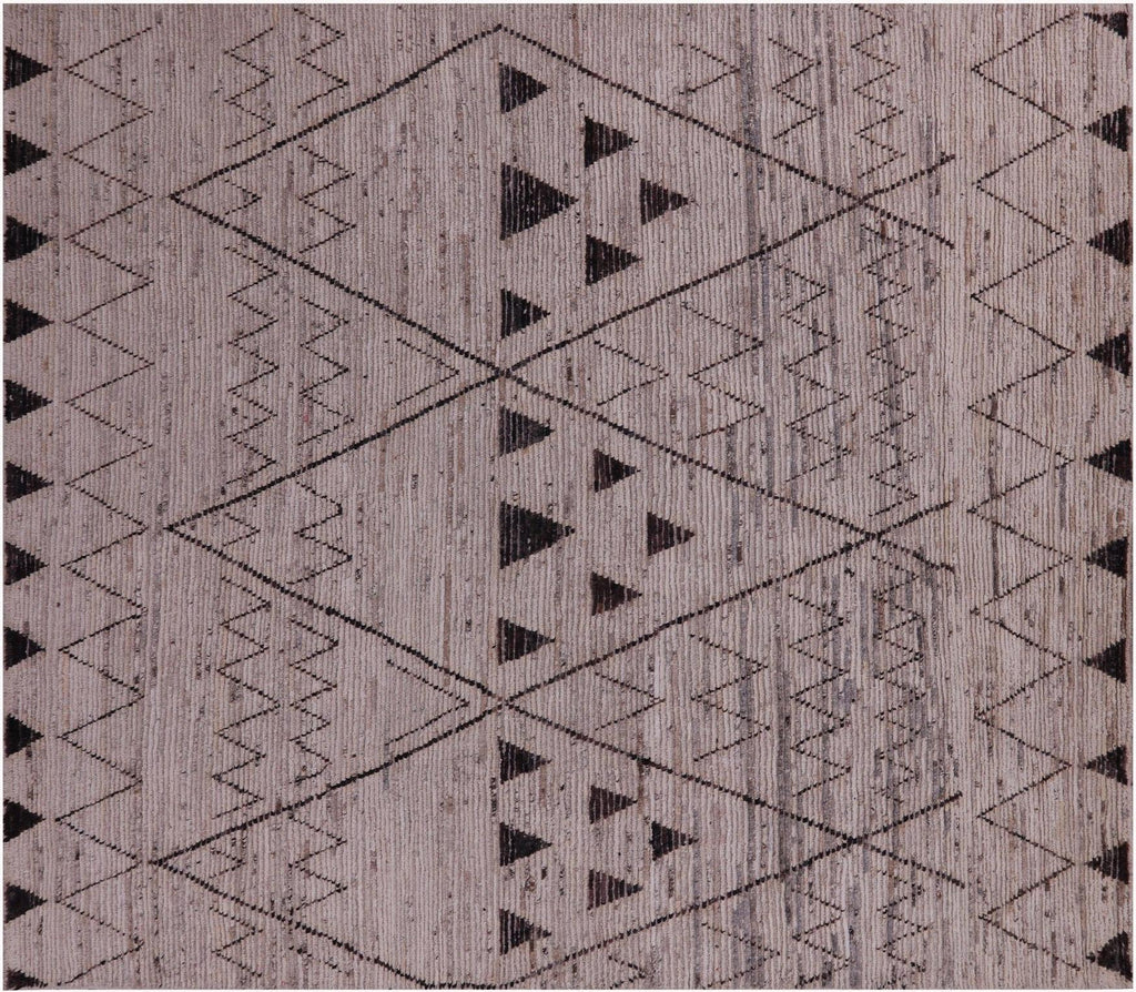 Moroccan Wool On Wool Hand Knotted Rug - Manhattan Rugs