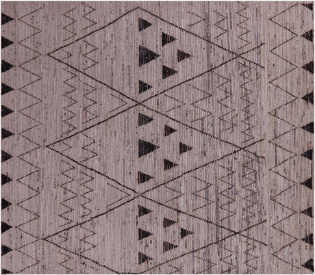 Moroccan Wool On Wool Hand Knotted Rug - Manhattan Rugs