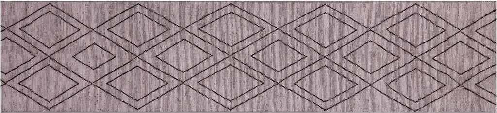 Moroccan Hand Knotted Wool On Wool Runner Rug - Manhattan Rugs