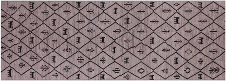 Wool On Wool Moroccan Hand-Knotted Rug - Manhattan Rugs