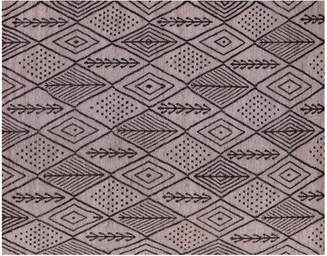 Moroccan Wool On Wool Hand Knotted Rug - Manhattan Rugs