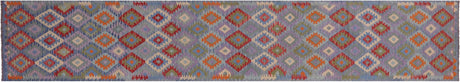 Runner Reversible Wool On Wool Kilim Flat Weave Rug - Manhattan Rugs