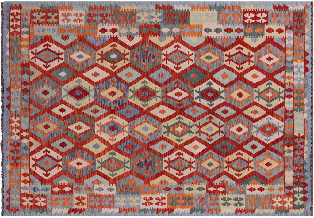 Kilim Flat Weave Reversible Wool On Wool Rug - Manhattan Rugs