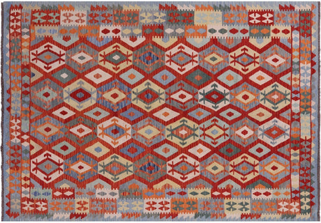 Kilim Flat Weave Reversible Wool On Wool Rug - Manhattan Rugs