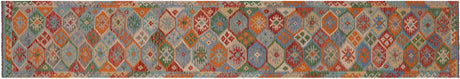 Runner Reversible Kilim Flat Weave Wool On Wool Rug - Manhattan Rugs