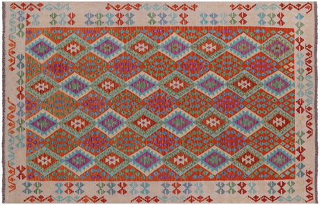 Kilim Flat Weave Reversible Wool On Wool Rug - Manhattan Rugs