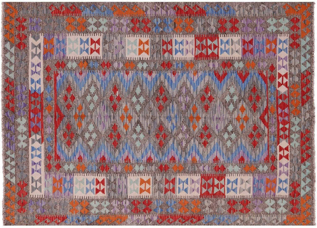 Reversible Kilim Flat Weave Wool On Wool Rug - Manhattan Rugs