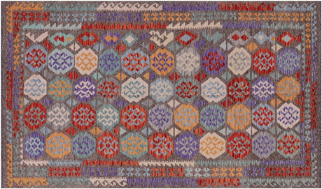 Reversible Wool On Wool Kilim Flat Weave Rug - Manhattan Rugs