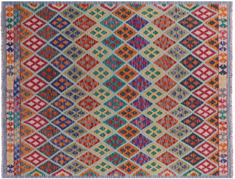 Flat Weave Kilim Reversible Wool On Wool Rug - Manhattan Rugs