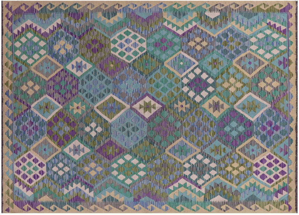 Wool On Wool Flat Weave Kilim Reversible Rug - Manhattan Rugs