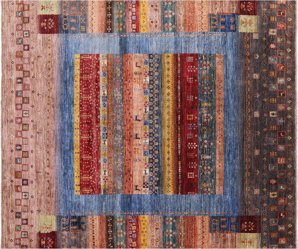 Handmade Persian Gabbeh Tribal Wool Rug - Manhattan Rugs