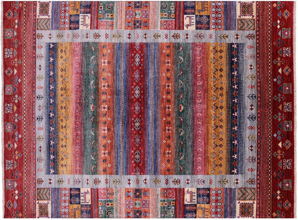 Persian Gabbeh Tribal Hand-Knotted Wool Rug - Manhattan Rugs