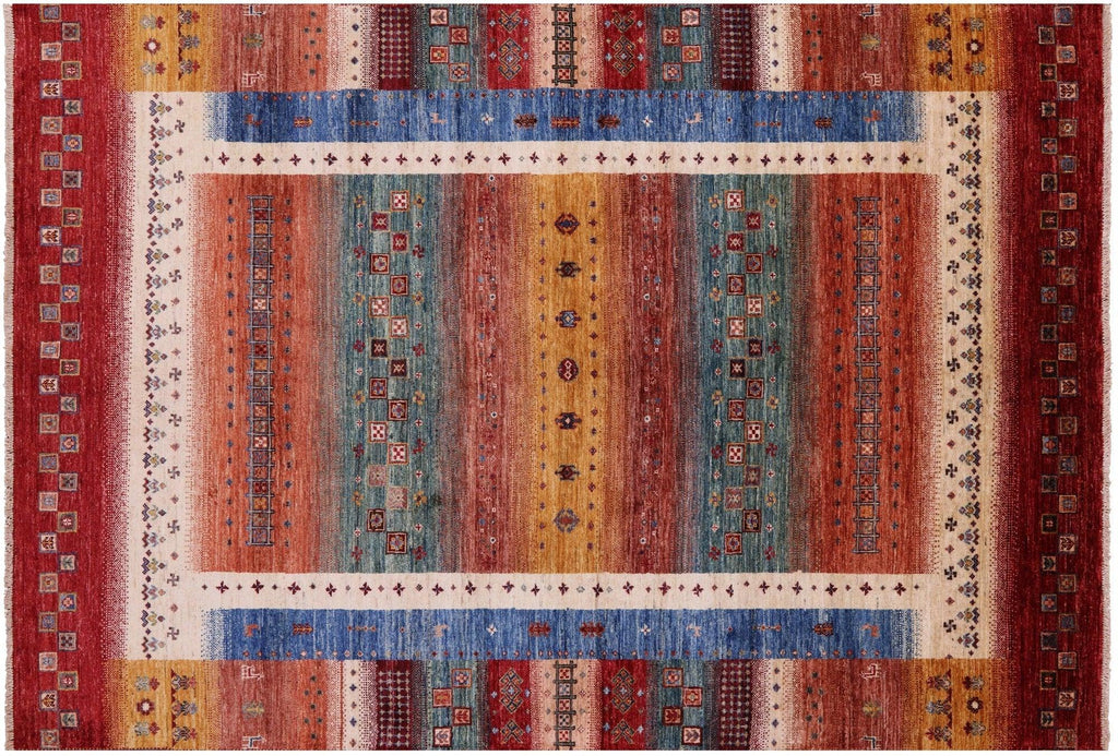 Handmade Tribal Persian Gabbeh Wool Rug - Manhattan Rugs