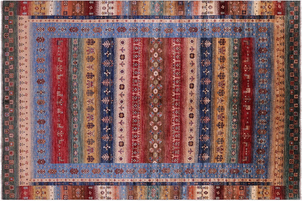 Hand Knotted Persian Gabbeh Tribal Wool Rug - Manhattan Rugs