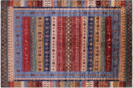 Hand Knotted Persian Gabbeh Tribal Wool Rug - Manhattan Rugs