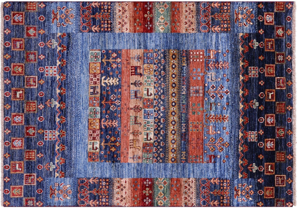 Hand Knotted Tribal Persian Gabbeh Wool Rug - Manhattan Rugs