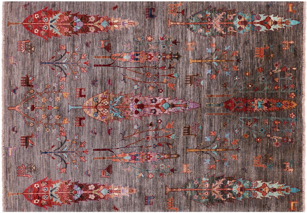 Tribal Persian Gabbeh Hand Knotted Wool Rug - Manhattan Rugs