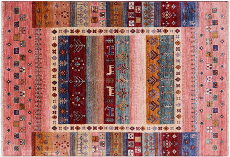 Tribal Persian Gabbeh Hand Knotted Wool Rug - Manhattan Rugs