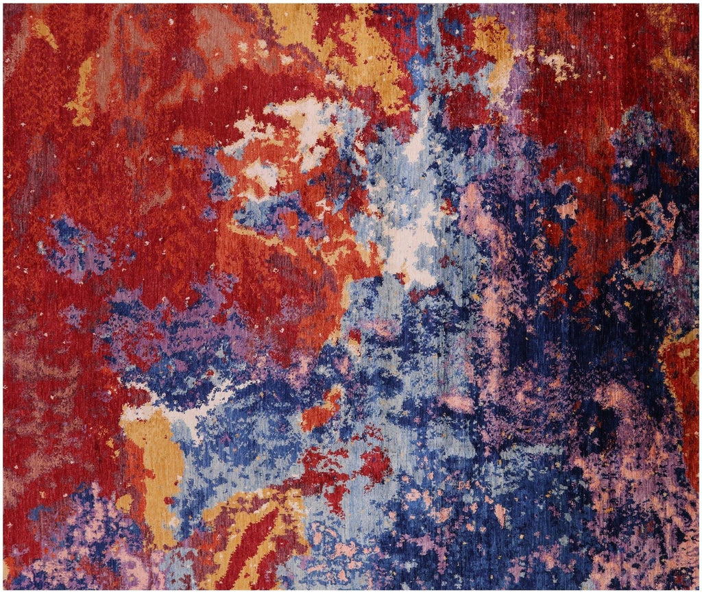 Abstract Modern Handmade Wool Rug - Manhattan Rugs