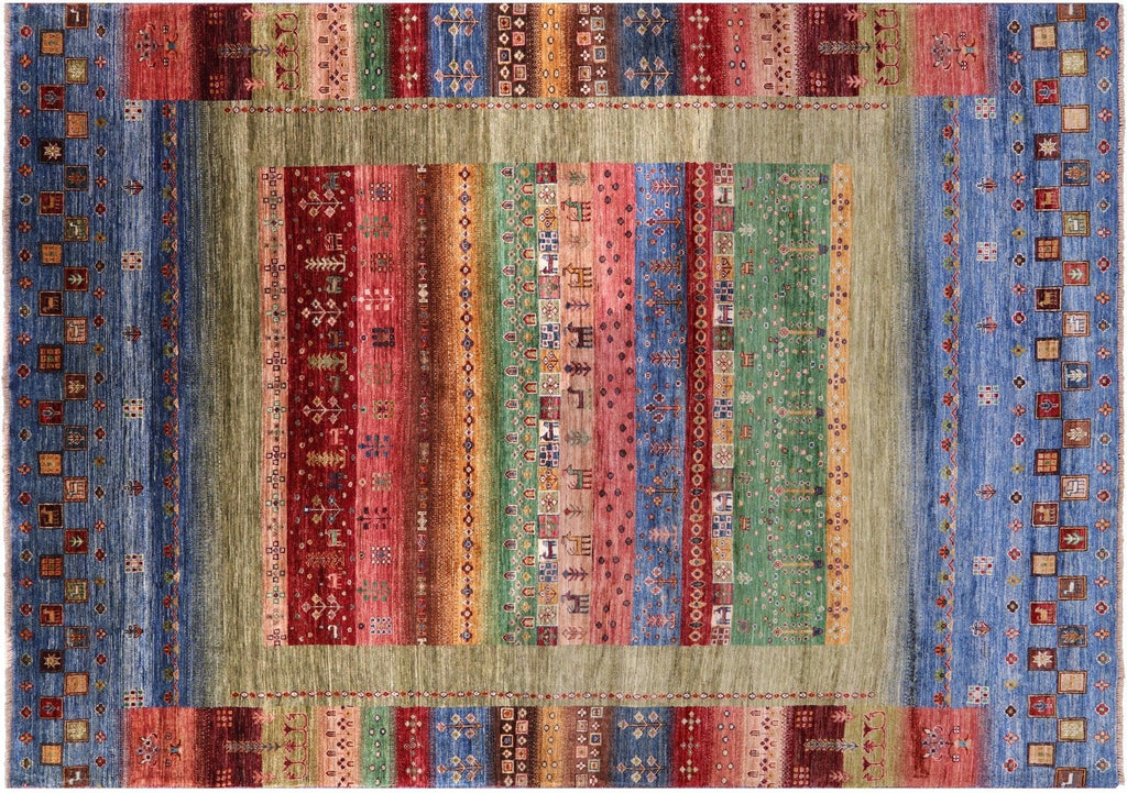 Tribal Persian Gabbeh Hand Knotted Wool Rug - Manhattan Rugs