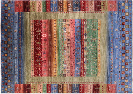 Tribal Persian Gabbeh Hand Knotted Wool Rug - Manhattan Rugs