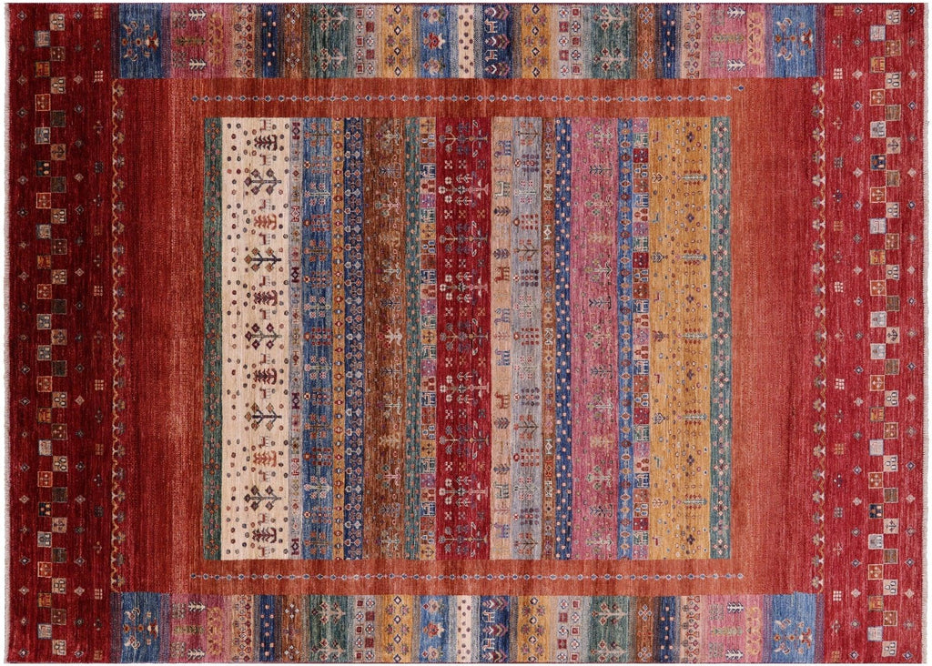 Persian Gabbeh Tribal Hand Knotted Wool Rug - Manhattan Rugs