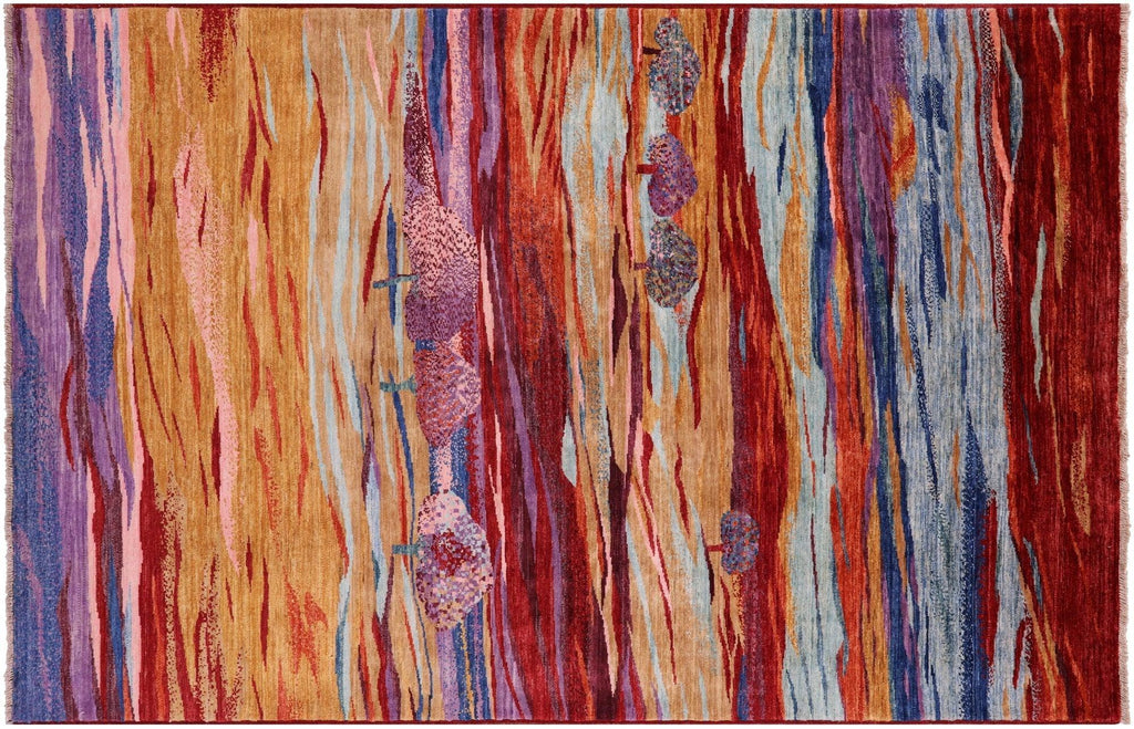 Tribal Persian Gabbeh Hand-Knotted Wool Rug - Manhattan Rugs