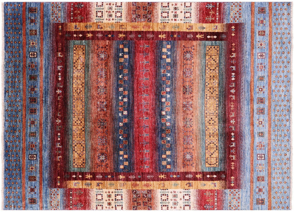 Persian Gabbeh Tribal Hand Knotted Wool Rug - Manhattan Rugs