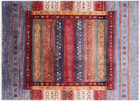 Persian Gabbeh Tribal Hand Knotted Wool Rug - Manhattan Rugs