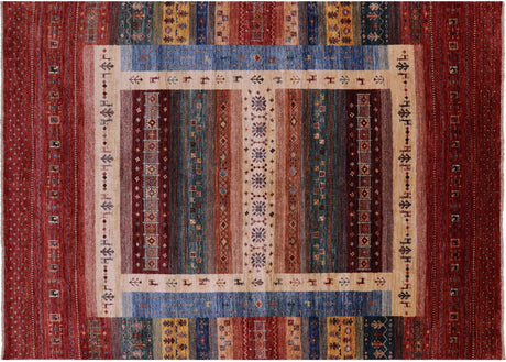 Persian Gabbeh Tribal Handmade Wool Rug - Manhattan Rugs