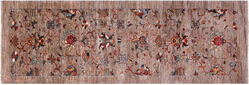 Persian Tabriz Hand Knotted Wool Runner Rug - Manhattan Rugs