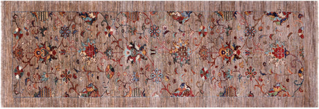 Persian Tabriz Hand Knotted Wool Runner Rug - Manhattan Rugs