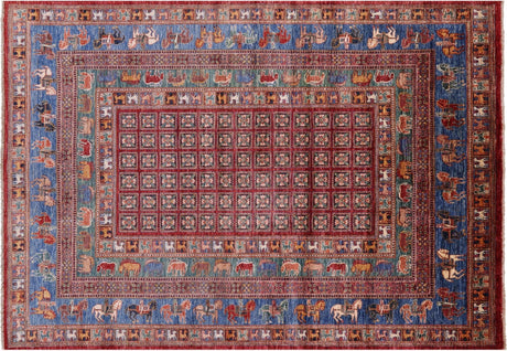 Handmade Antiqued Pazyryk Historical Design Rug - Manhattan Rugs