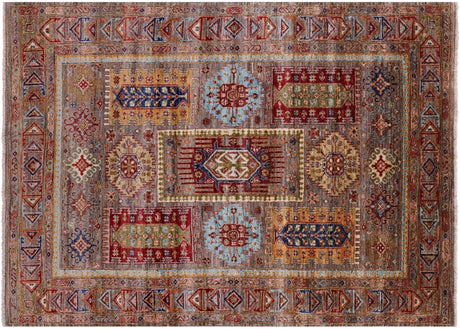 Hand Knotted Fine Turkmen Ersari Wool Rug - Manhattan Rugs