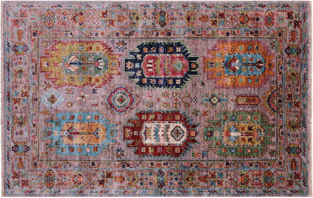 Hand Knotted Fine Turkmen Ersari Rug - Manhattan Rugs
