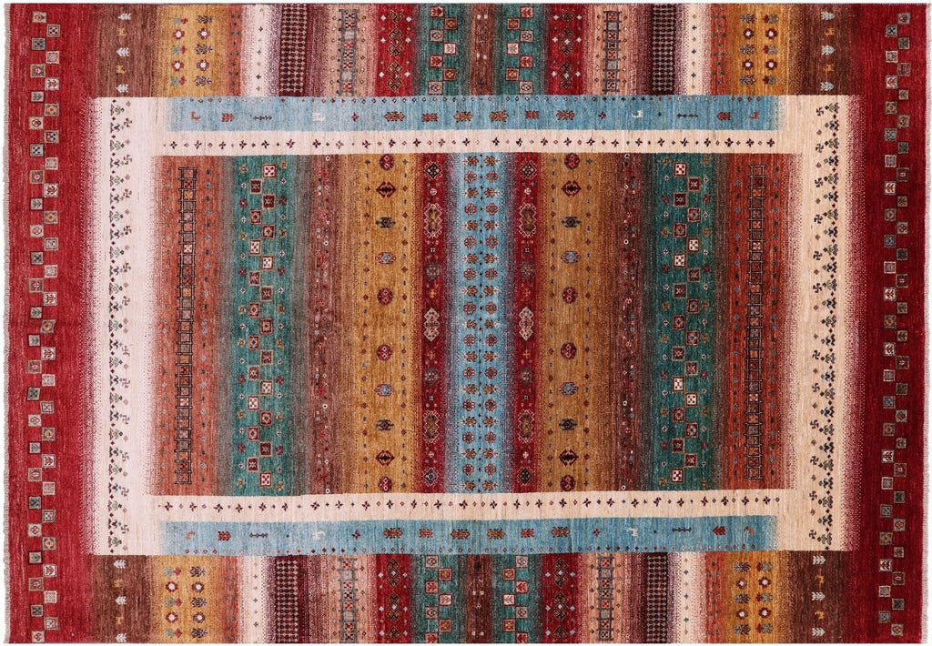 Tribal Persian Gabbeh Hand Knotted Wool Rug - Manhattan Rugs