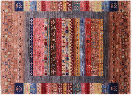 Hand Knotted Persian Gabbeh Tribal Wool Rug - Manhattan Rugs