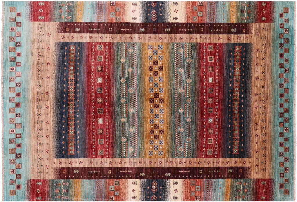 Handmade Tribal Persian Gabbeh Wool Rug - Manhattan Rugs